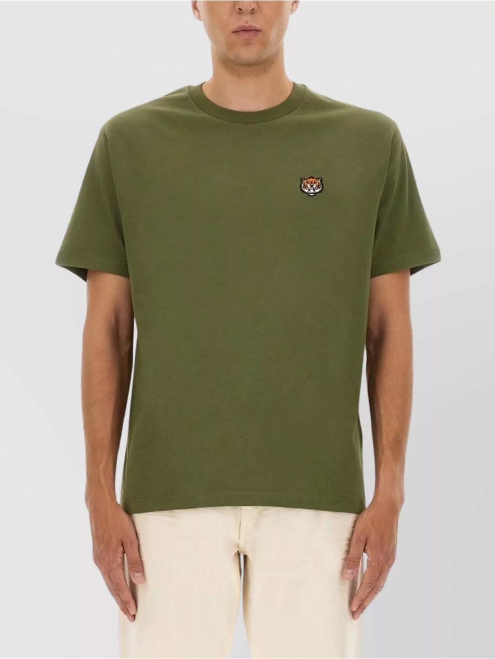 KENZO Tiger Crest T-Shirt Pine Green 100% Cotton Men’s Large